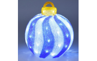 [LED svetelná akrylová guľa – 60 bielych LED diód]