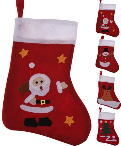 Mikulášska ponožka s vianočným obrázkom