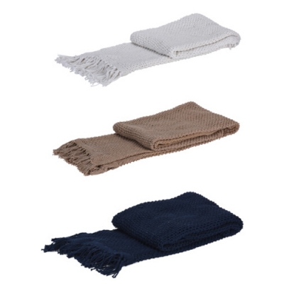 Pletená bavlnená deka 130x170 cm - rôzne farby